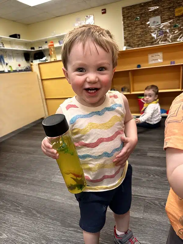 Child playing with toys at Scribbletime